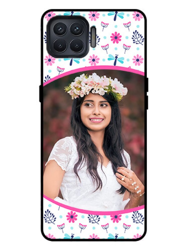 Custom Oppo F17 Pro Custom Metal Phone Case - Colorful Flower Design