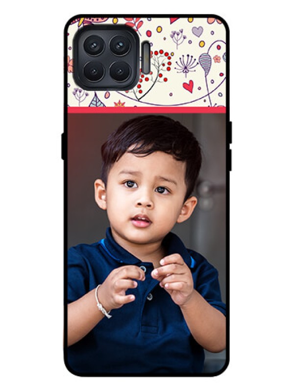 Custom Oppo F17 Pro Custom Metal Phone Case - Premium Floral Design