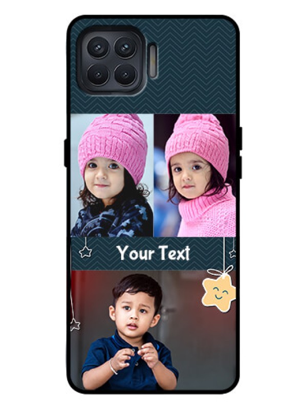 Custom Oppo F17 Pro Custom Metal Phone Case - Hanging Stars Design