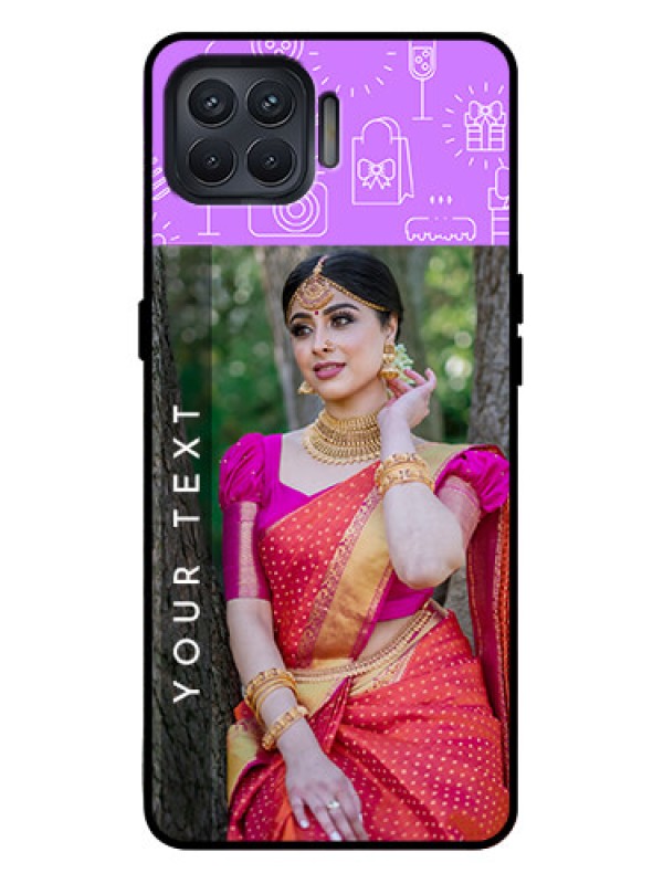 Custom Oppo F17 Pro Custom Metal Phone Case - Birthday Icons Design