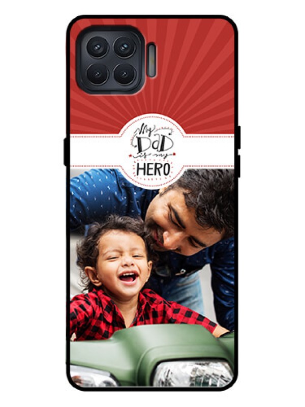 Custom Oppo F17 Pro Custom Metal Phone Case - My Dad Hero Design