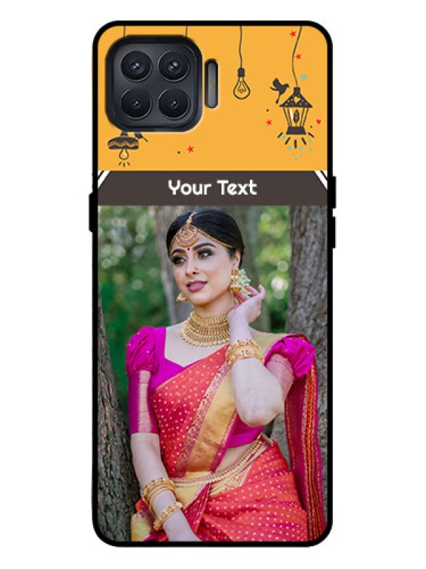 Custom Oppo F17 Pro Custom Metal Phone Case - With Family Picture And Icons