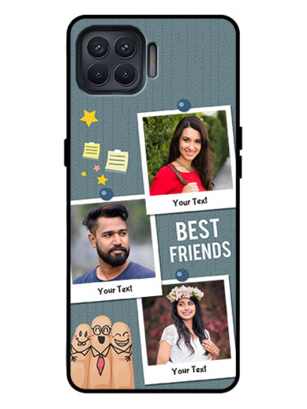 Custom Oppo F17 Pro Custom Metal Phone Case - Sticky Frames And Friendship Design