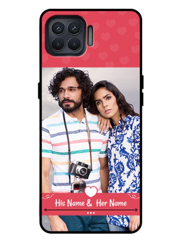 Custom Oppo F17 Pro Custom Metal Phone Case - Simple Love Design