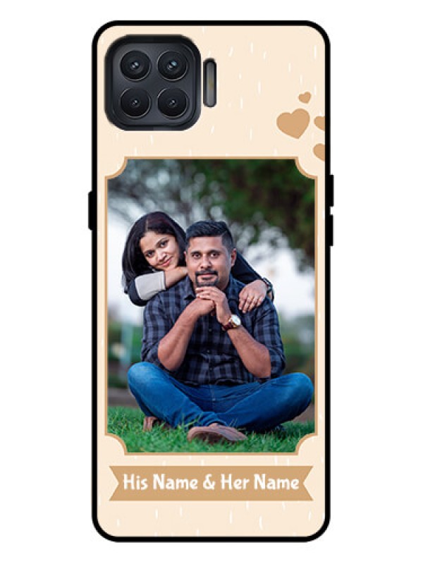 Custom Oppo F17 Pro Custom Metal Phone Case - With Confetti Love Design