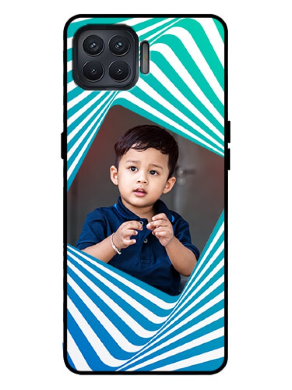 Custom Oppo F17 Pro Custom Metal Phone Case - Abstract Spiral Design