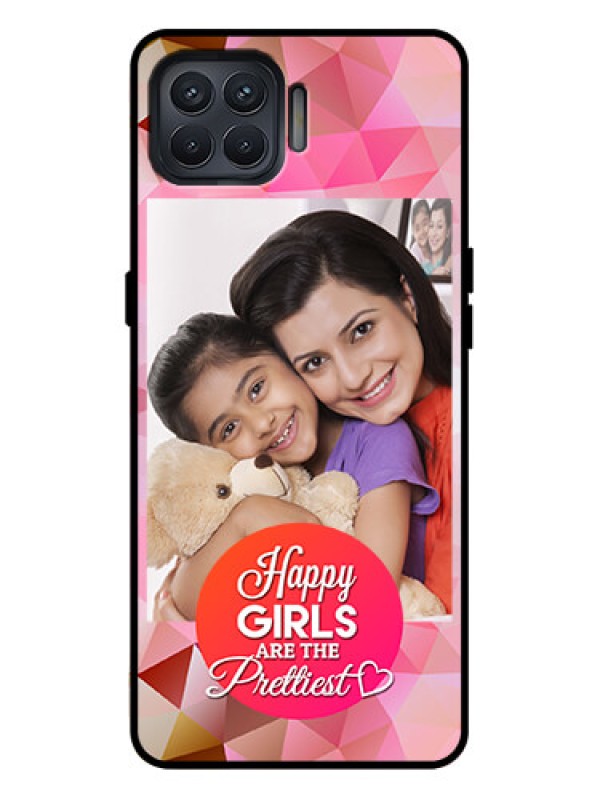 Custom Oppo F17 Pro Custom Metal Phone Case - Abstract Triangle Design