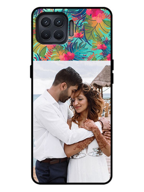 Custom Oppo F17 Pro Custom Metal Phone Case - Watercolor Floral Design