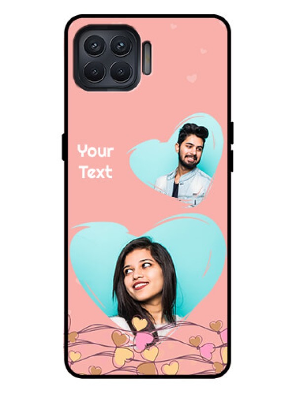 Custom Oppo F17 Pro Custom Metal Phone Case - Love Doodle Design
