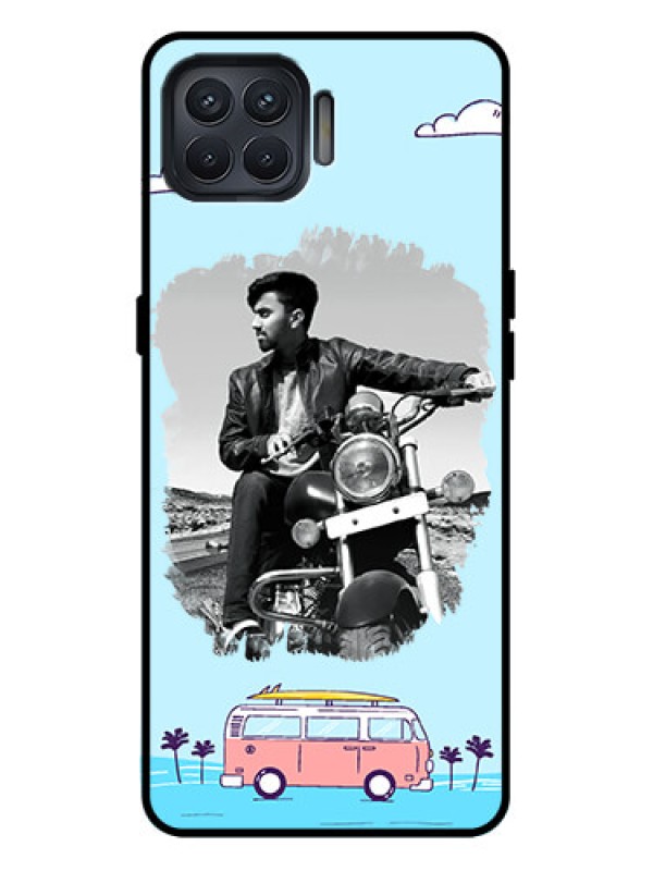 Custom Oppo F17 Pro Custom Metal Phone Case - Travel and Adventure Design