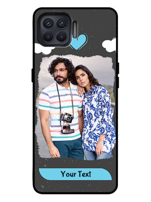 Custom Oppo F17 Pro Custom Metal Phone Case - Splashes With Love Doodles Design