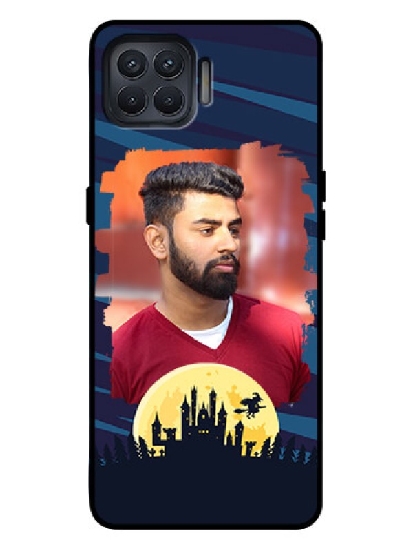 Custom Oppo F17 Pro Custom Metal Phone Case - Halloween Witch Design