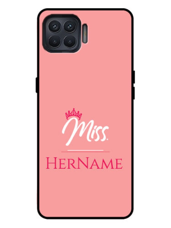 Custom Oppo F17 Pro Custom Metal Phone Case - Mrs With Name Design