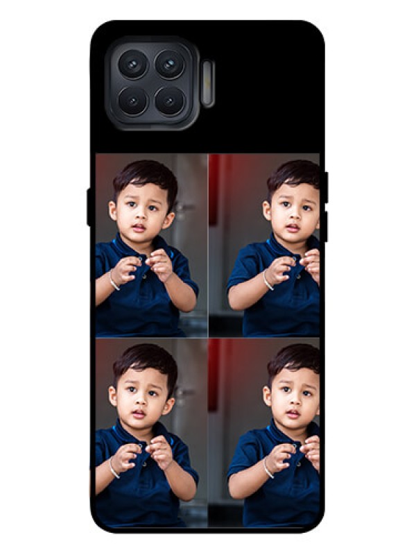 Custom Oppo F17 Pro Custom Metal Phone Case - 4 Image Holder Design