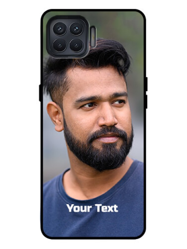 Custom Oppo F17 Pro Custom Metal Phone Case - Photo With Text Design