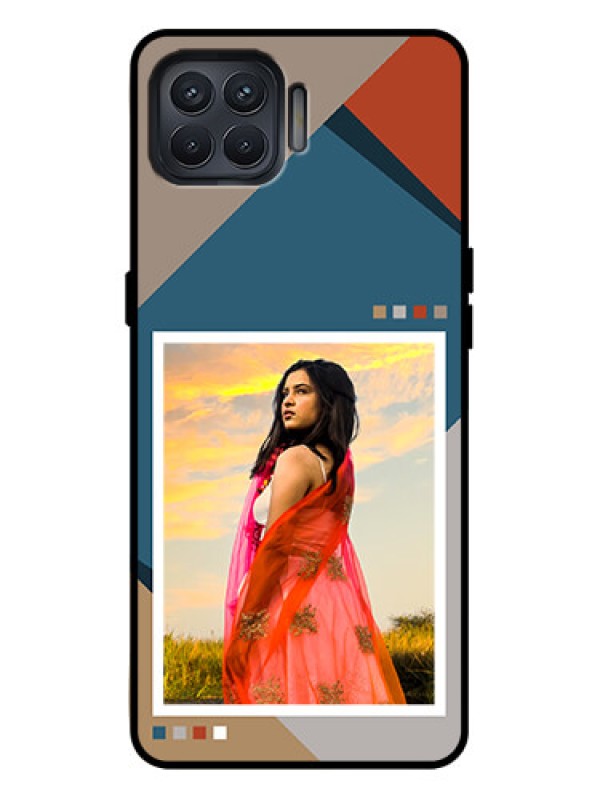 Custom Oppo F17 Pro Custom Metal Phone Case - Retro Color Pallet Design