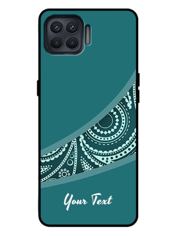 Custom Oppo F17 Pro Custom Metal Phone Case - Semi Visible Floral Design