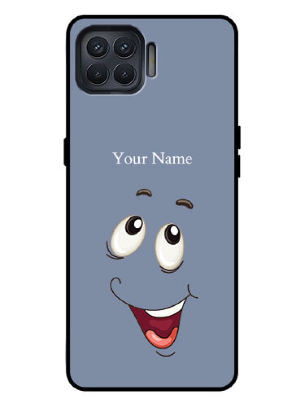 Custom Oppo F17 Pro Custom Metal Phone Case - Laughing Cartoon Face Design