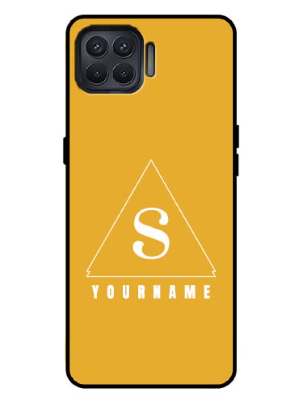 Custom Oppo F17 Pro Custom Metal Phone Case - Simple Triangle Design