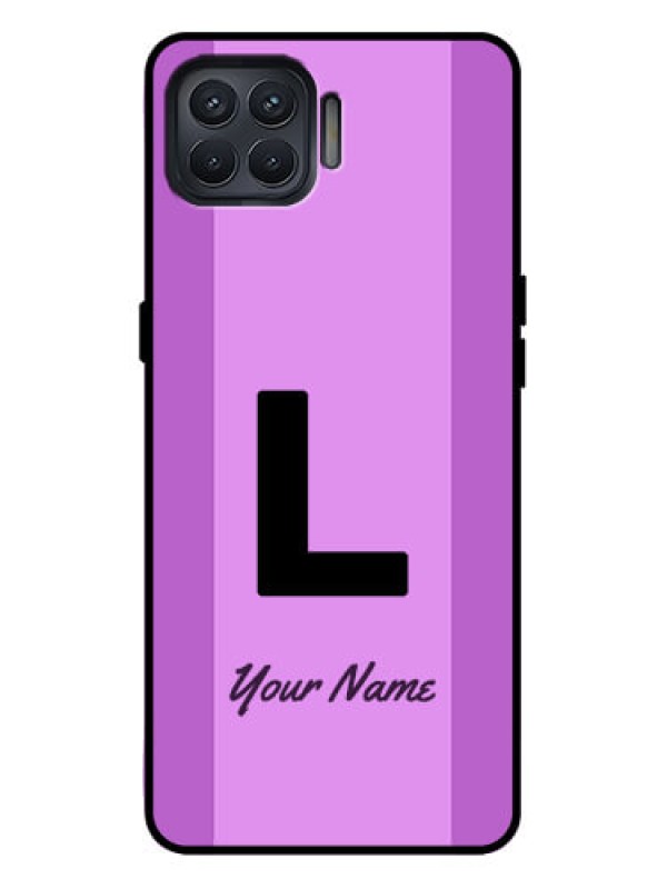 Custom Oppo F17 Pro Custom Metal Phone Case - Tricolor Custom Text Design