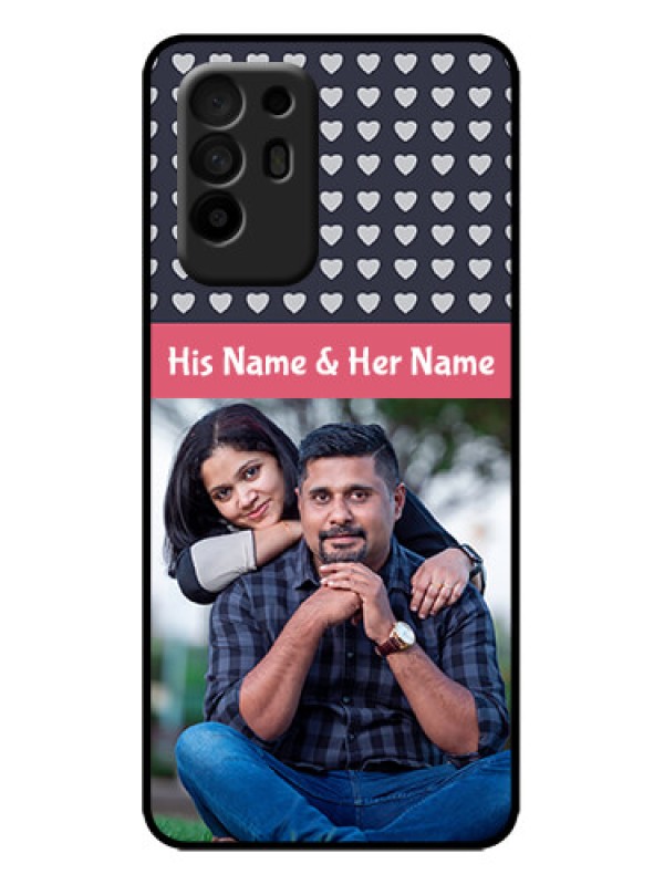 Custom Oppo F19 Pro Plus 5G Custom Metal Phone Case - Love Symbols Design