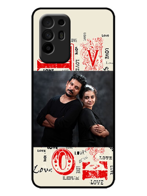 Custom Oppo F19 Pro Plus 5G Custom Metal Phone Case - Trendy Love Design Case