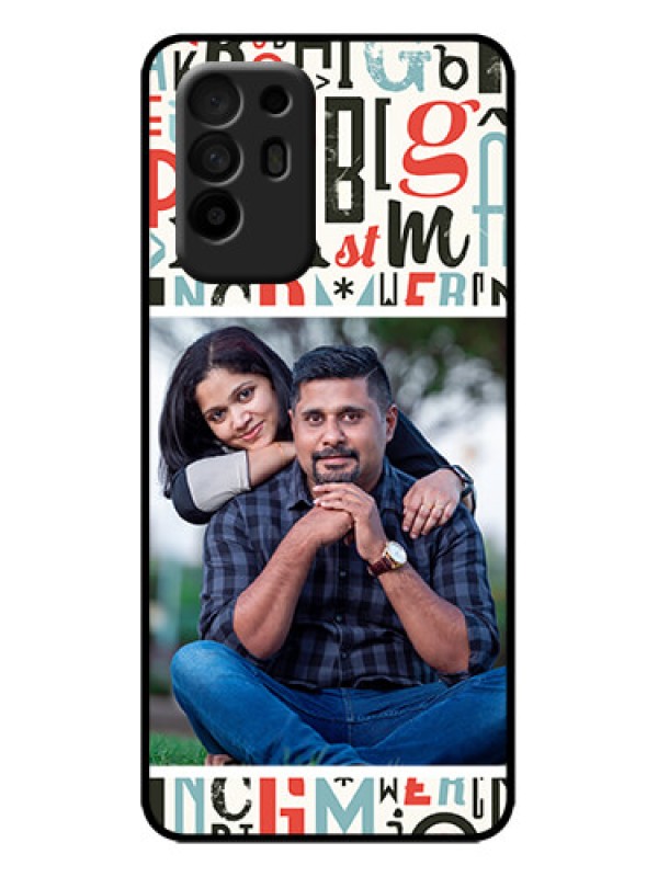 Custom Oppo F19 Pro Plus 5G Custom Metal Phone Case - Alphabet Design