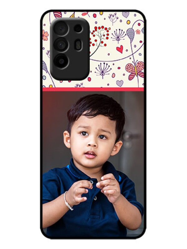 Custom Oppo F19 Pro Plus 5G Custom Metal Phone Case - Premium Floral Design