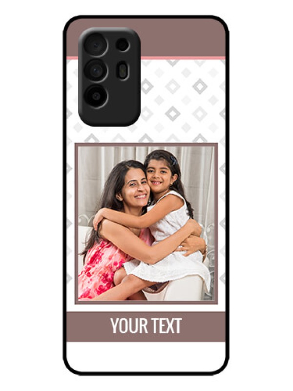 Custom Oppo F19 Pro Plus 5G Custom Metal Phone Case - Simple Diamond Design