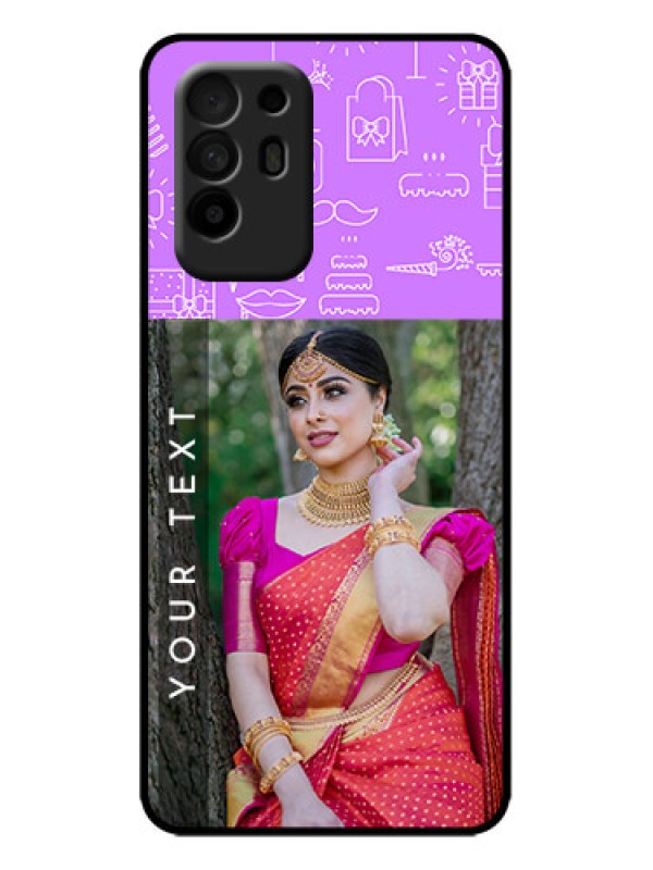 Custom Oppo F19 Pro Plus 5G Custom Metal Phone Case - Birthday Icons Design