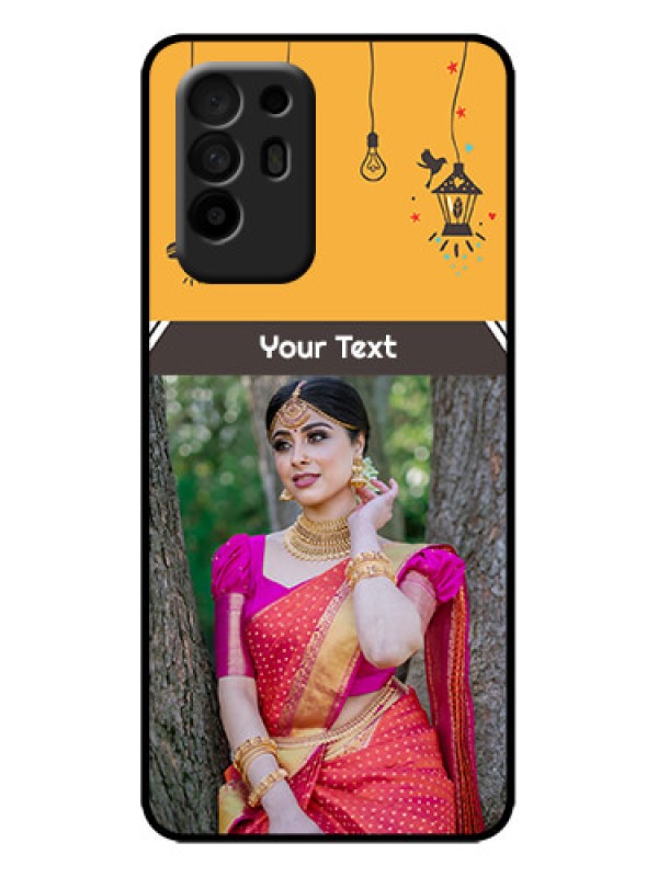 Custom Oppo F19 Pro Plus 5G Custom Metal Phone Case - With Family Picture And Icons