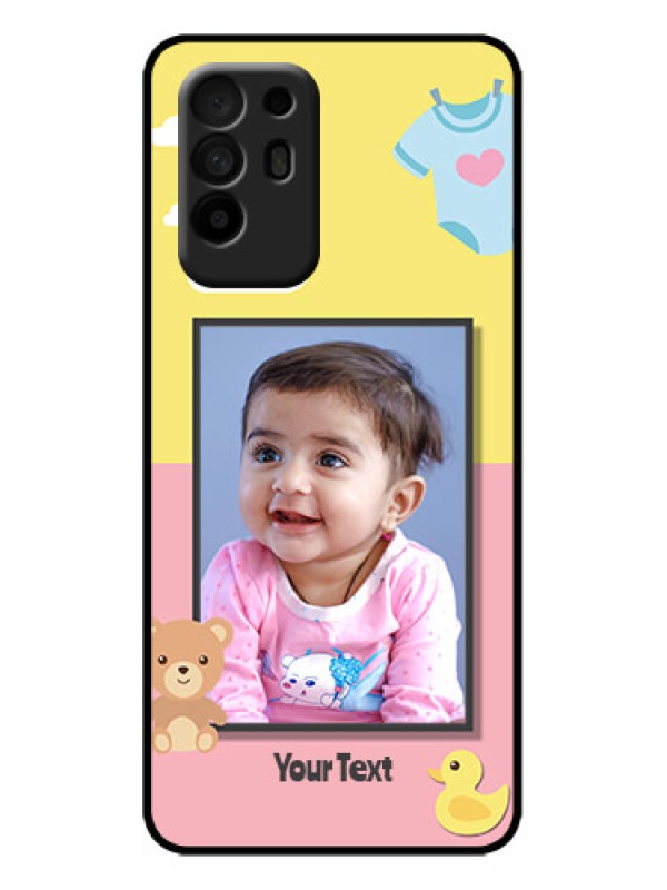 Custom Oppo F19 Pro Plus 5G Custom Metal Phone Case - Kids 2 Color Design
