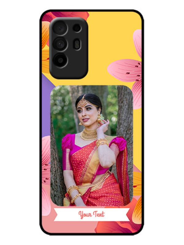 Custom Oppo F19 Pro Plus 5G Custom Metal Phone Case - 3 Image With Vintage Floral Design