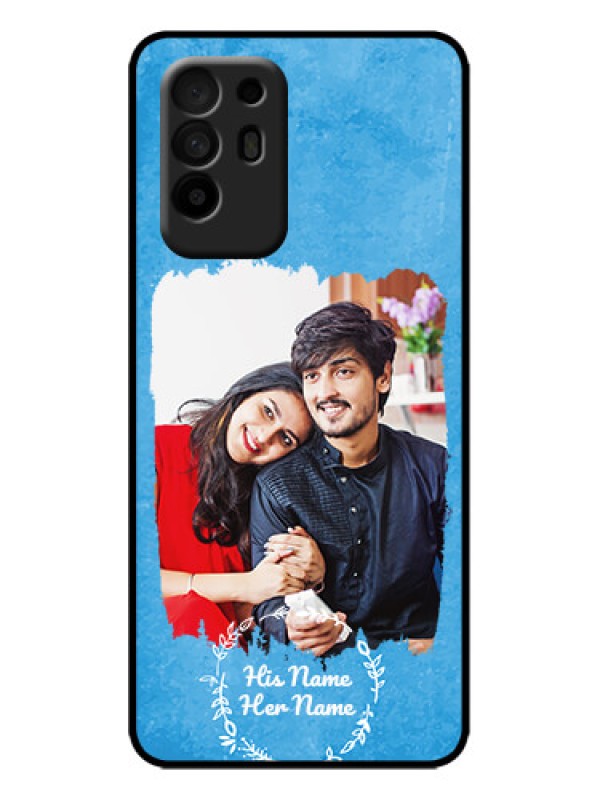 Custom Oppo F19 Pro Plus 5G Custom Metal Phone Case - Blue Color Vintage Design