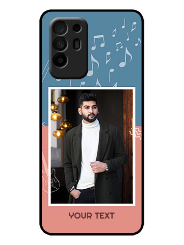 Custom Oppo F19 Pro Plus 5G Custom Metal Phone Case - With Color Musical Note Design