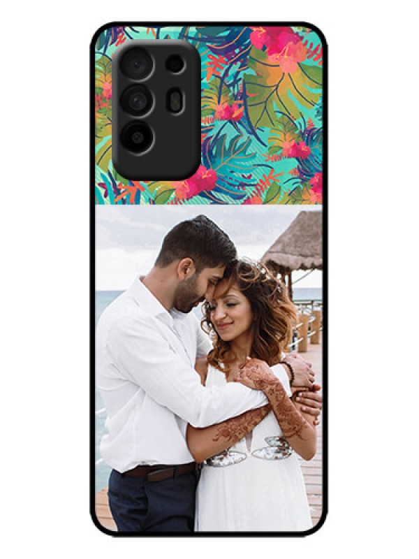 Custom Oppo F19 Pro Plus 5G Custom Metal Phone Case - Watercolor Floral Design