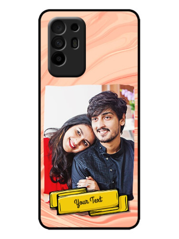 Custom Oppo F19 Pro Plus 5G Custom Metal Phone Case - Marble Texture Design