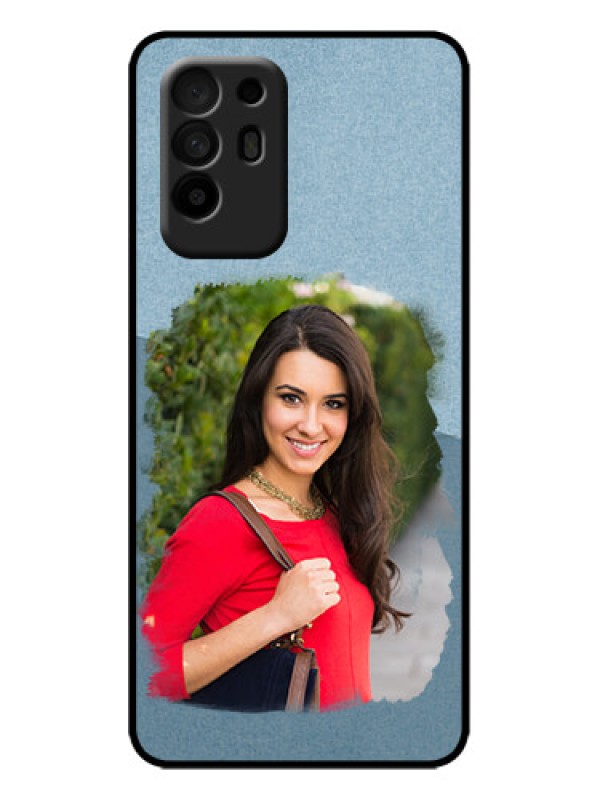 Custom Oppo F19 Pro Plus 5G Custom Metal Phone Case - Grunge Line Art Design