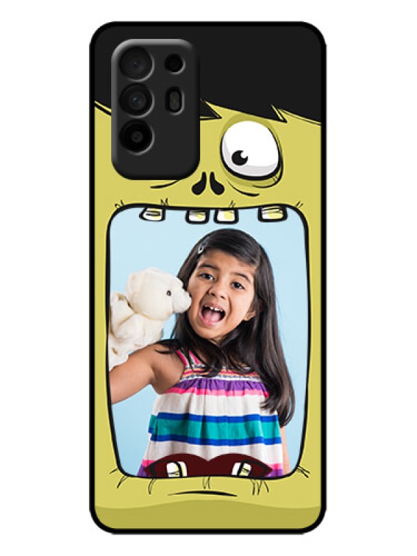 Custom Oppo F19 Pro Plus 5G Custom Metal Phone Case - Cartoon Monster Back Case Design