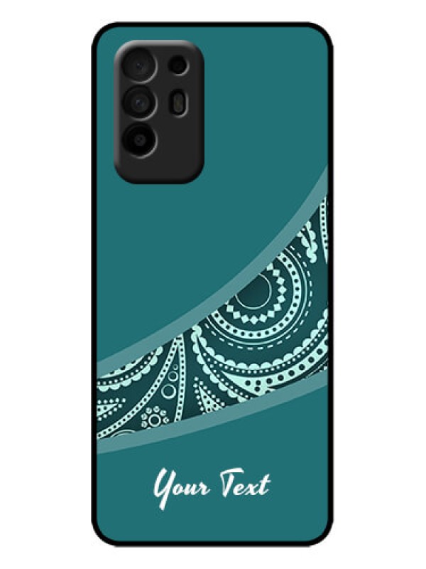 Custom Oppo F19 Pro Plus 5G Custom Metal Phone Case - Semi Visible Floral Design