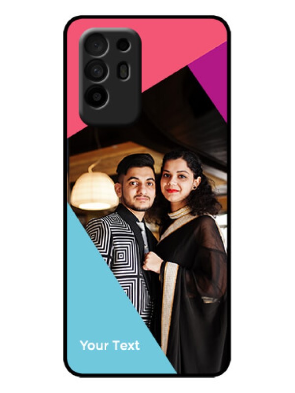 Custom Oppo F19 Pro Plus 5G Custom Metal Phone Case - Stacked Triple Colour Design