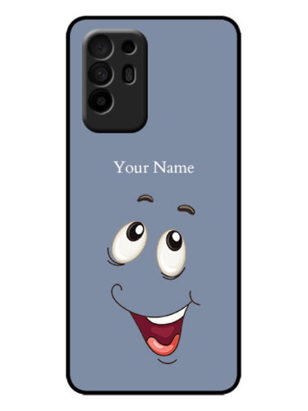 Custom Oppo F19 Pro Plus 5G Custom Metal Phone Case - Laughing Cartoon Face Design