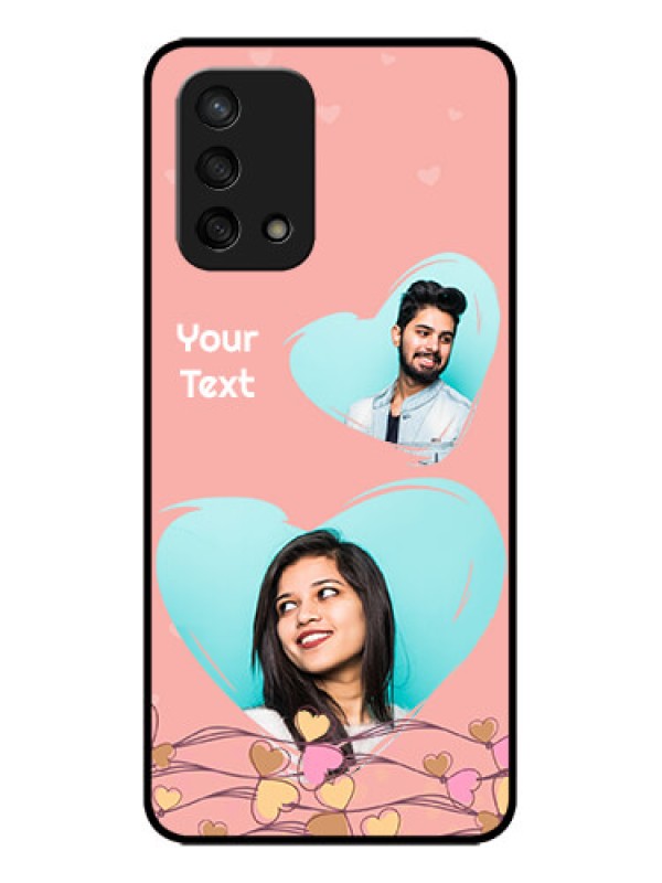 Custom Oppo F19 Custom Metal Phone Case - Love Doodle Design