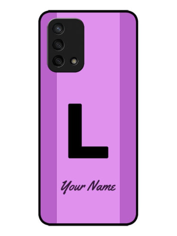 Custom Oppo F19 Custom Metal Phone Case - Tricolor Custom Text Design