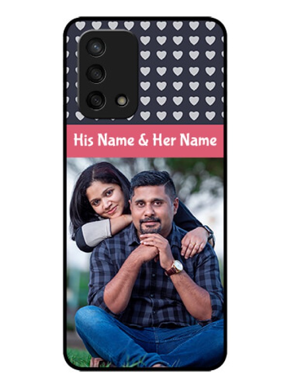 Custom Oppo F19s Custom Metal Phone Case - Love Symbols Design