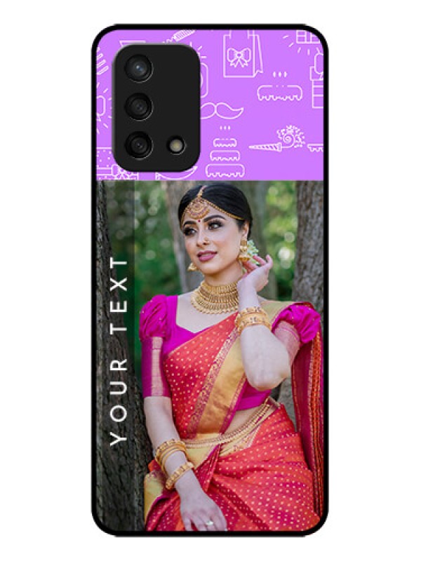 Custom Oppo F19s Custom Metal Phone Case - Birthday Icons Design