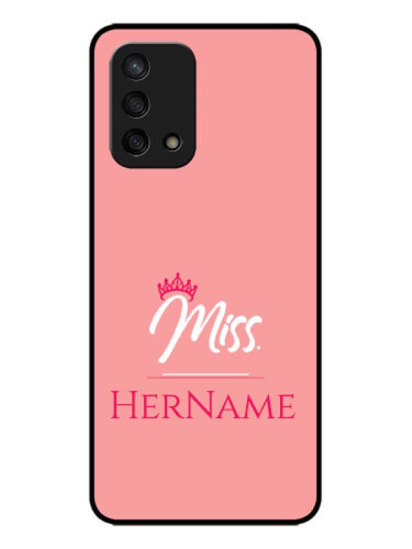 Custom Oppo F19s Custom Metal Phone Case - Mrs With Name Design