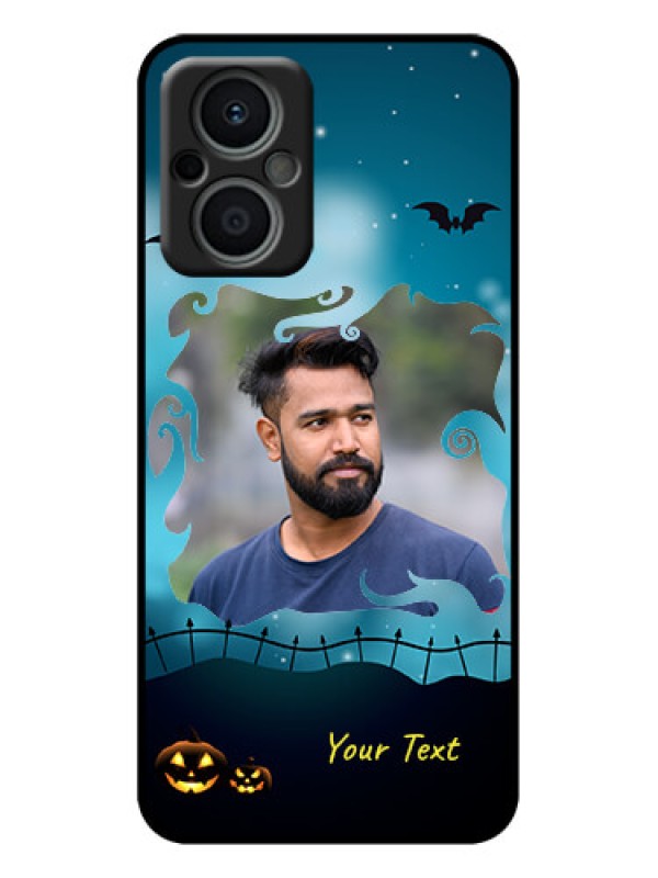 Custom Oppo F21 Pro 5G Custom Metal Phone Case - Halloween Frame Design