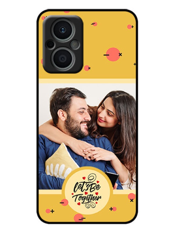 Custom Oppo F21 Pro 5G Custom Metal Phone Case - Lets Be Together Design