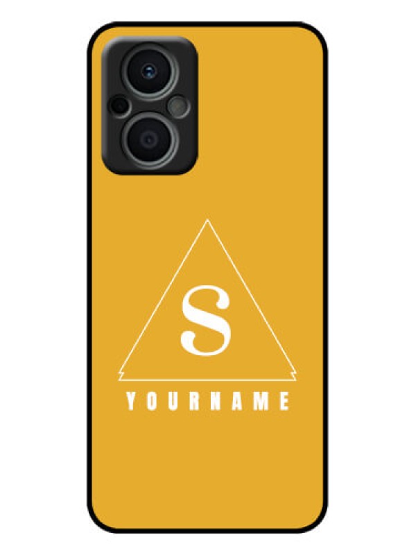 Custom Oppo F21 Pro 5G Custom Metal Phone Case - Simple Triangle Design